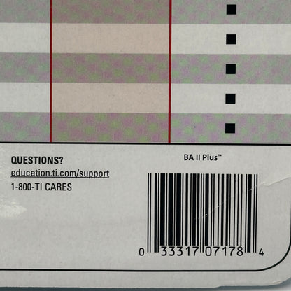 New Texas Instruments  BA II Plus Financial Calculator