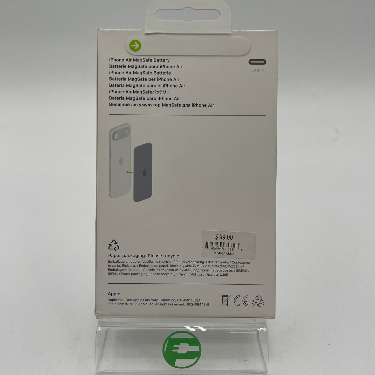 New Apple iPhone Air MagSafe Battery White MGPG4AM/A 