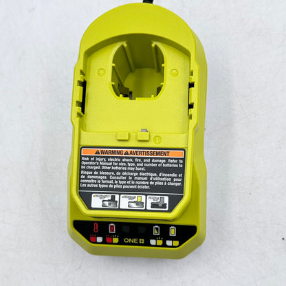 Ryobi One+ PC6002 120V Class 2 Battery Charger + PBP002 18V Li-Ion Battery