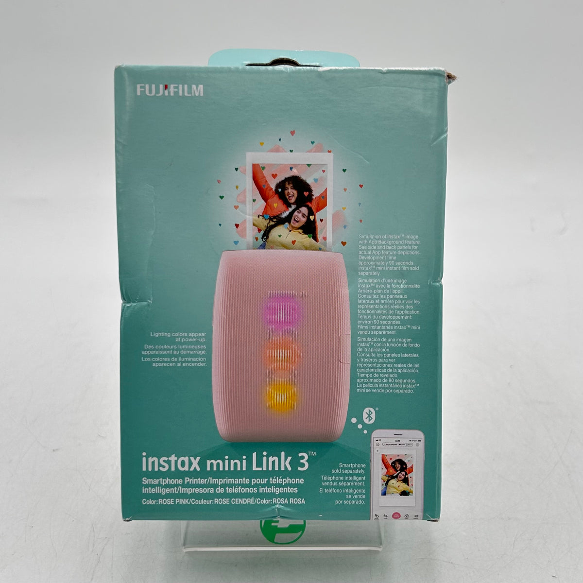 New Fujifilm Instax Mini Link 3 Smartphone Printer Rose Pink