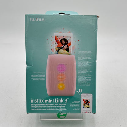 New Fujifilm Instax Mini Link 3 Smartphone Printer Rose Pink