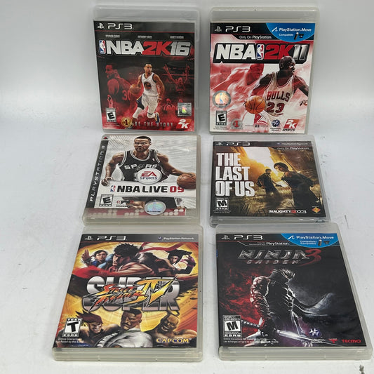 Lot of 6 Sony PlayStation 3 PS3 Games