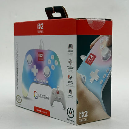 New PowerA Advantage Wired Controller White NSGP0524-01 Controller For Switch 2