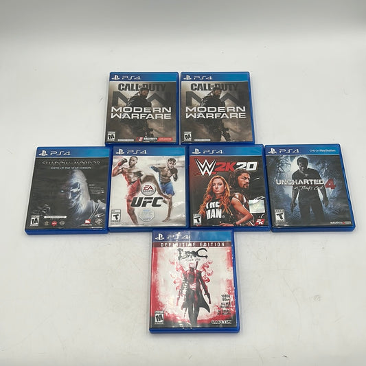 Lot of 7 Sony PlayStation 4 PS4 Replacement Case Only NO DISCS