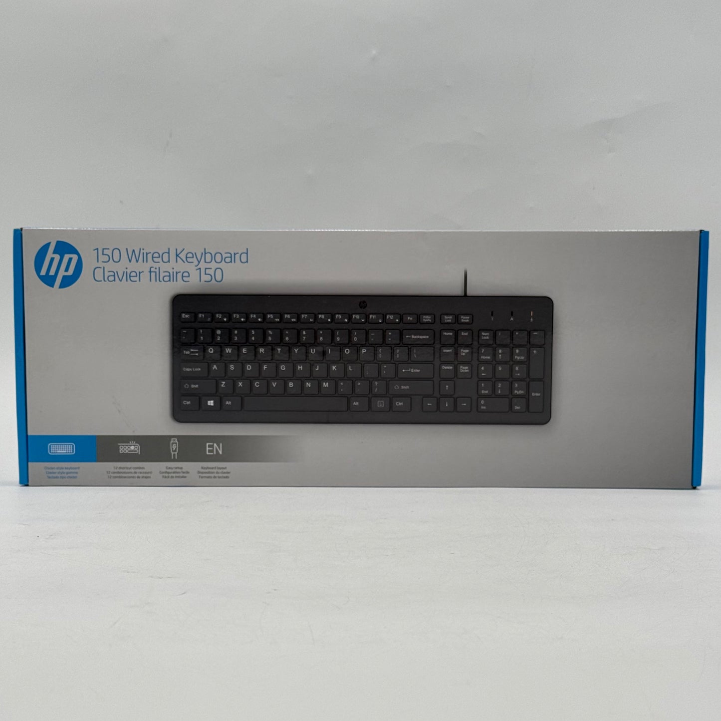 New HP 150 Wired Keyboard Black 664R5AA#ABL
