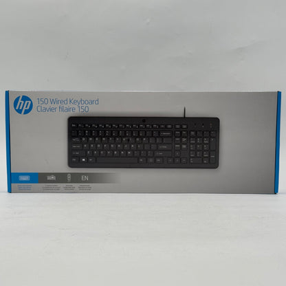 New HP 150 Wired Keyboard Black 664R5AA#ABL