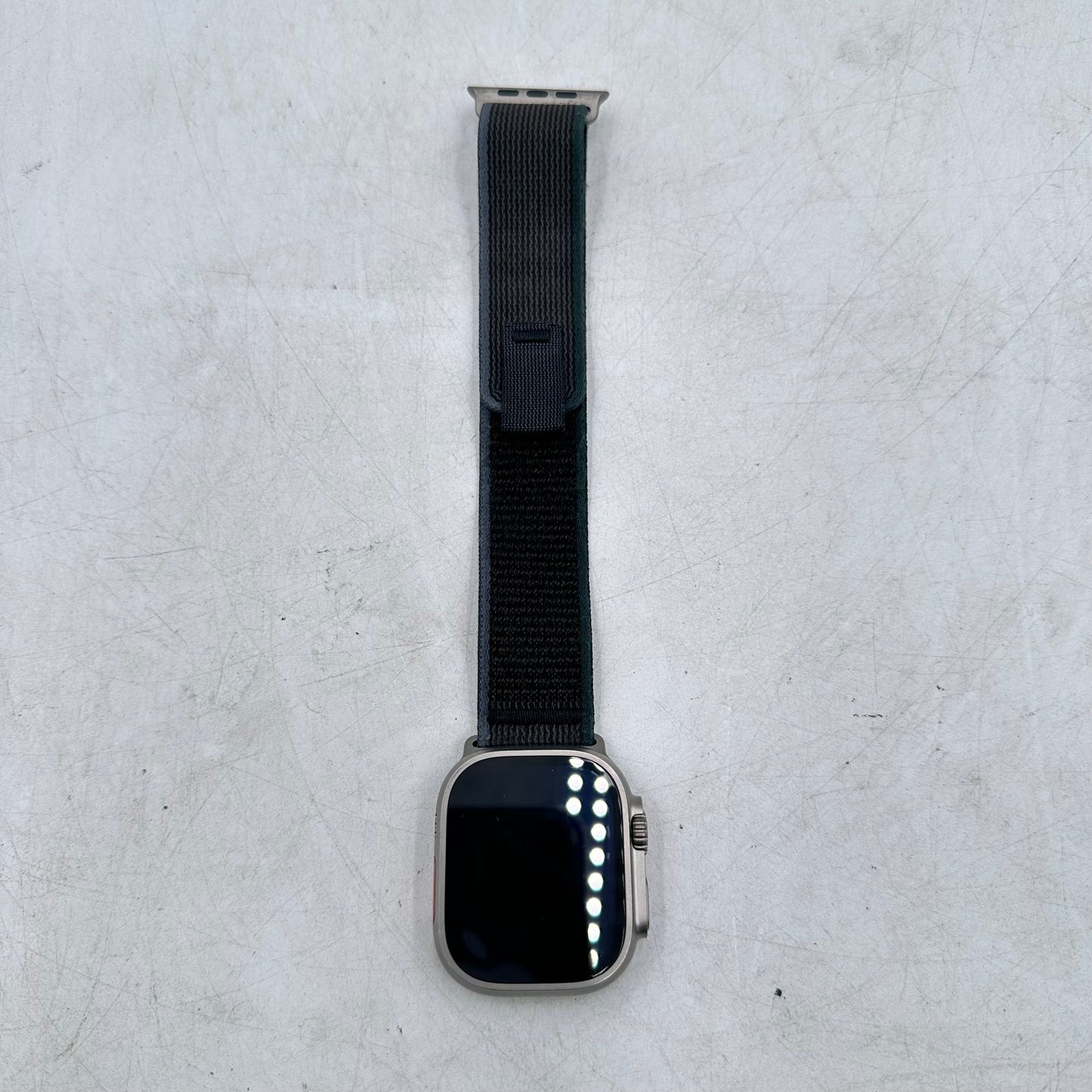 Unlocked Apple Watch Ultra 2 49MM Natural Titanium Black Trail Loop MRF63LL/A