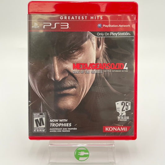 Metal Gear Solid 4 Guns of the Patriots (Greatest Hits) (PlayStation 3 PS3,2008)