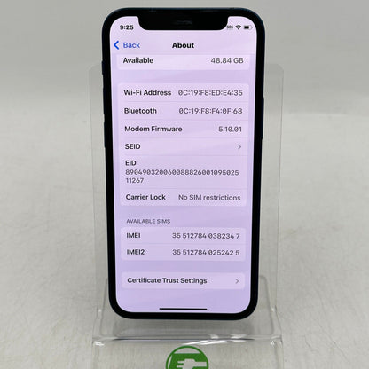 Unlocked Apple iPhone 12 Mini 64GB Blue MG6K3LL/A