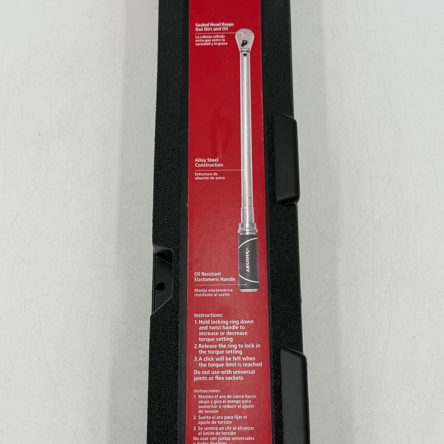New Husky 564 464 1/2" Drive Torque Wrench 50-250 FT LBS