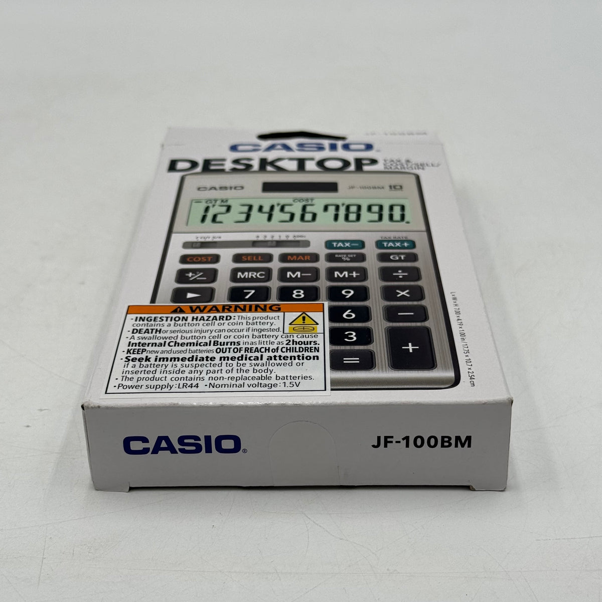 New Casio JF-100BM Solar/Battery-Powered Calculator