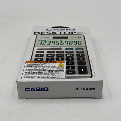New Casio JF-100BM Solar/Battery-Powered Calculator