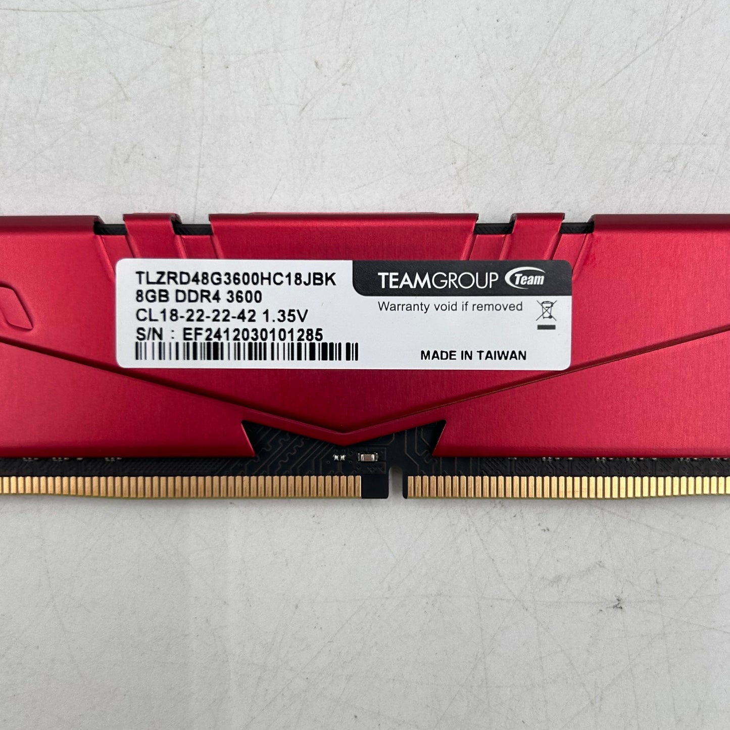 TeamGroup T-Force Vulcan 16GB (2x8GB) RAM DDR4 3600MHz TLZRD48G3600HC18JBK