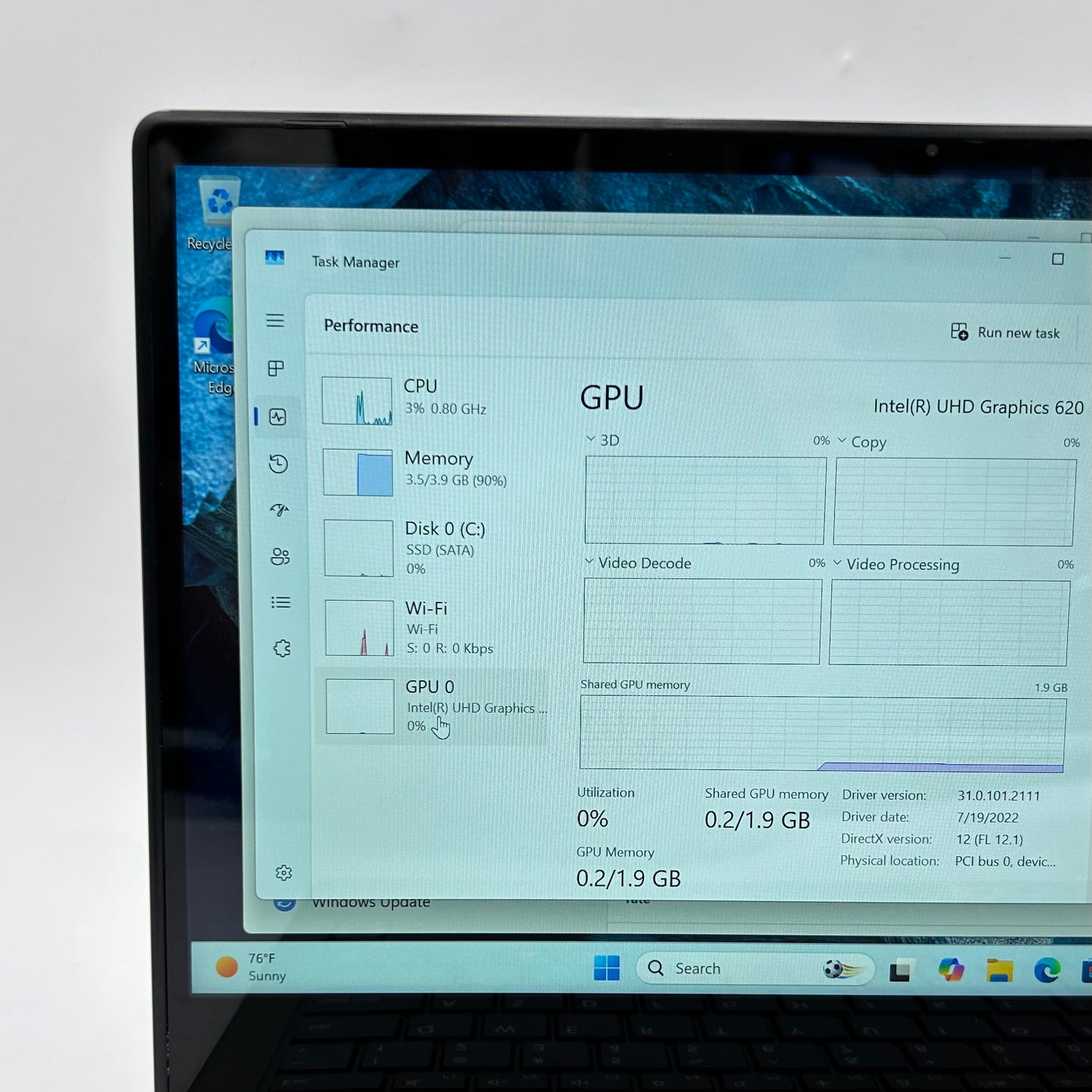 Onn Laptop 100002434 13.3" i3-8145U 2.1GHz 4GB RAM 128GB SSD