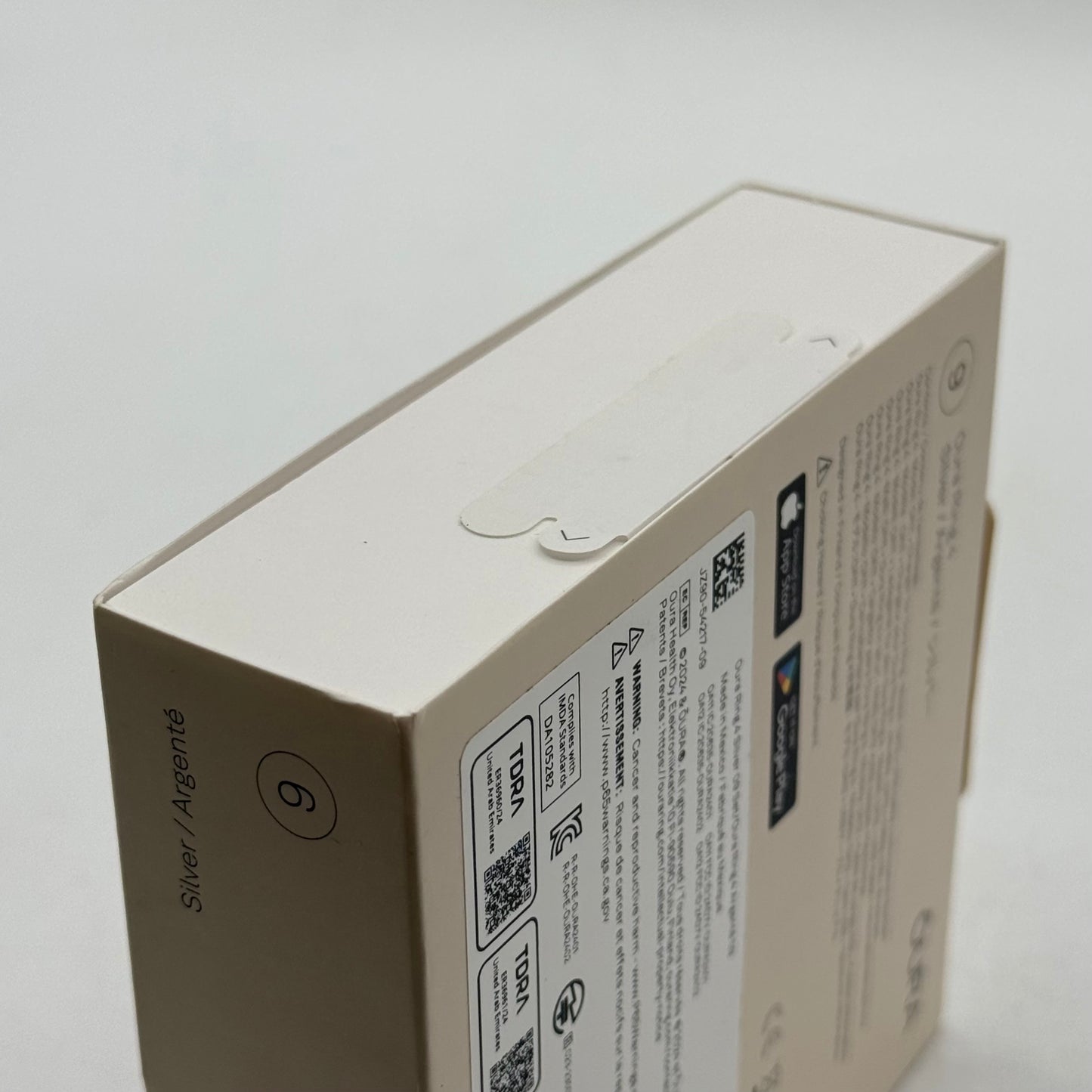 New Oura Ring 4 Size 9 Silver Titanium Smart Ring JZ90-54217-09