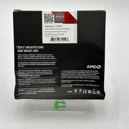 New AMD Ryzen 7 9700X 3.80GHz 8 Core 100-1000001404WOF 16 Thread AM5