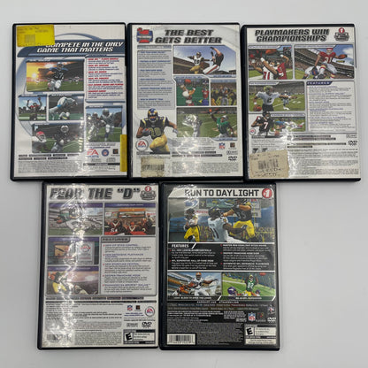 Lot of 5 Sony PlayStation 2 PS2 Games Madden 2001 | 2003 | 2004 | 2005 | 07