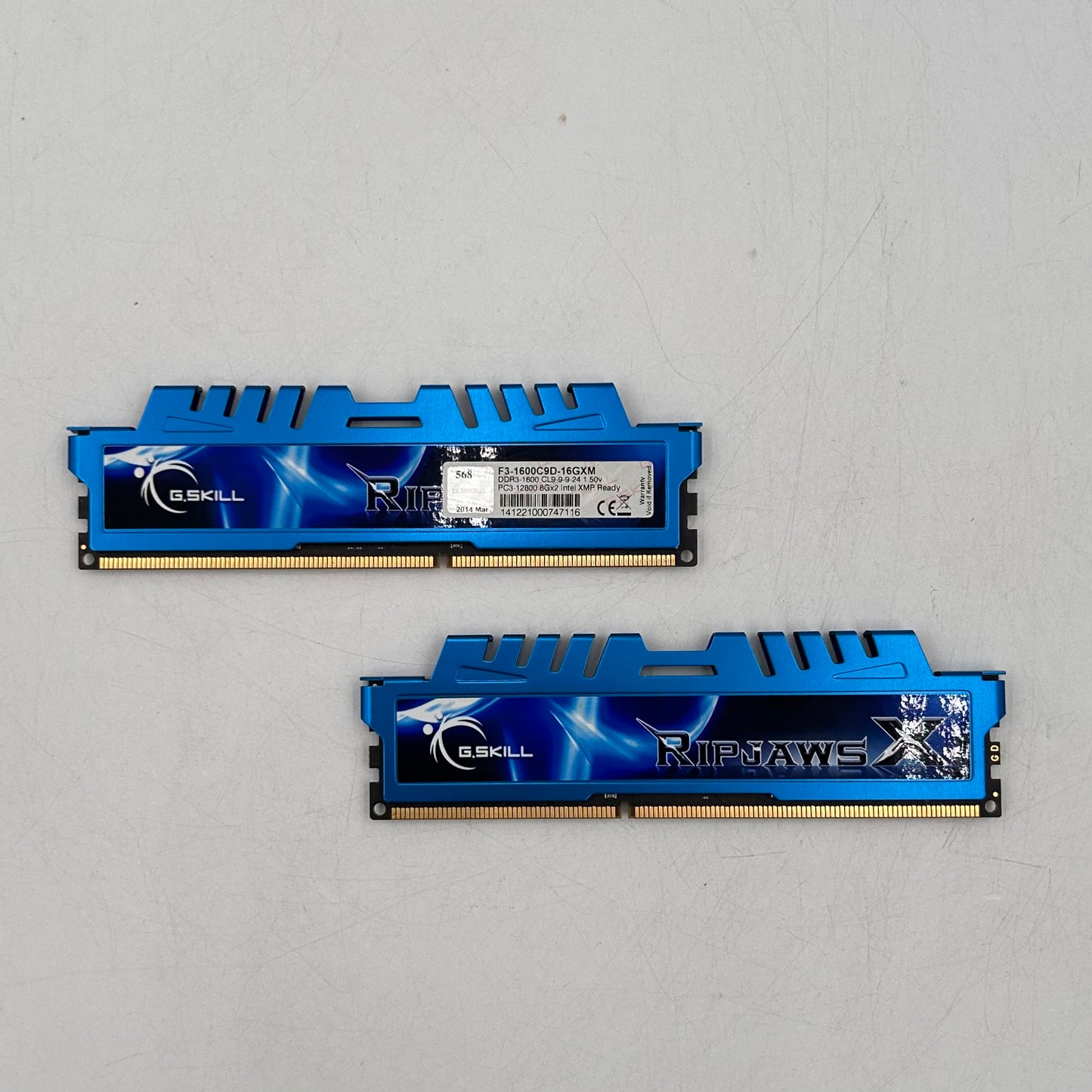 G.Skill RIPJAWS X 16GB (2x8GB) RAM DDR3 1600MHz F3-1600C9D-16GXM