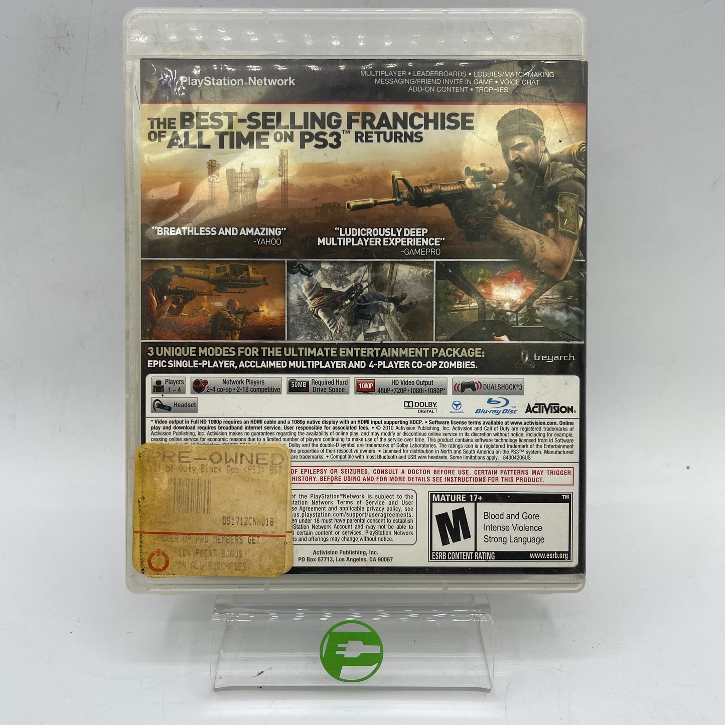 Call of Duty Black Ops (PlayStation 3 PS3, 2010)