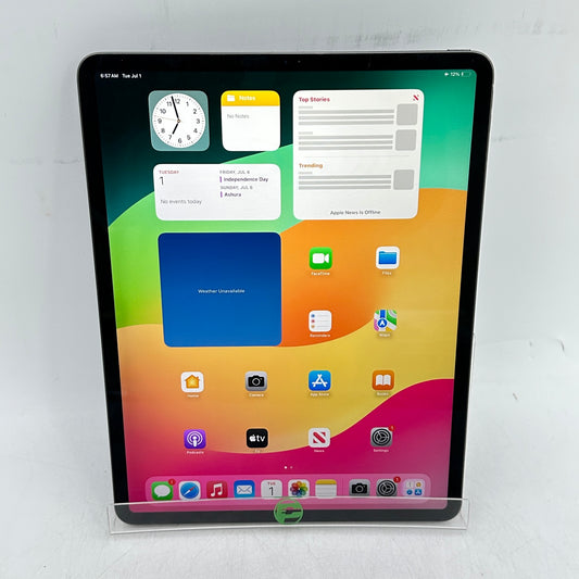 WiFi Only Apple iPad Pro 12.9" 3rd Gen 64GB 17.1.2 Space Gray MTEL2B/A