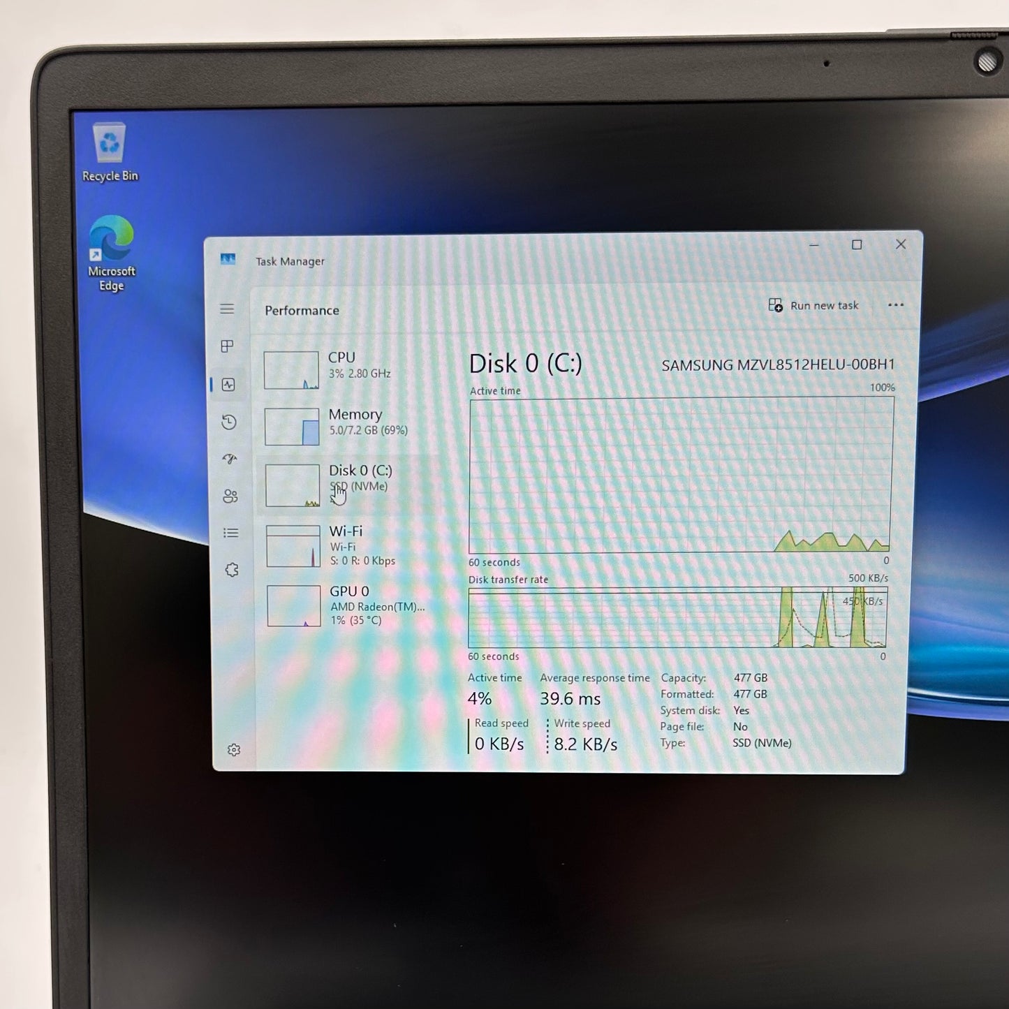 HP Laptop 17-CP2025DX 17" Ryzen 5 7520U 2.8GHz 8GB RAM 512GB SSD