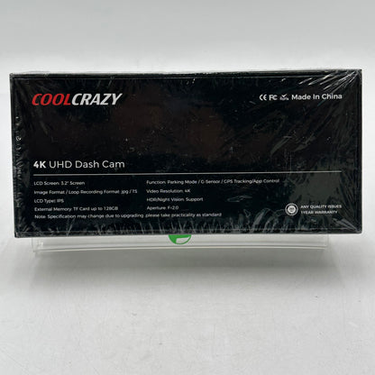 New Cool Crazy N7 4K UHD Dash Cam