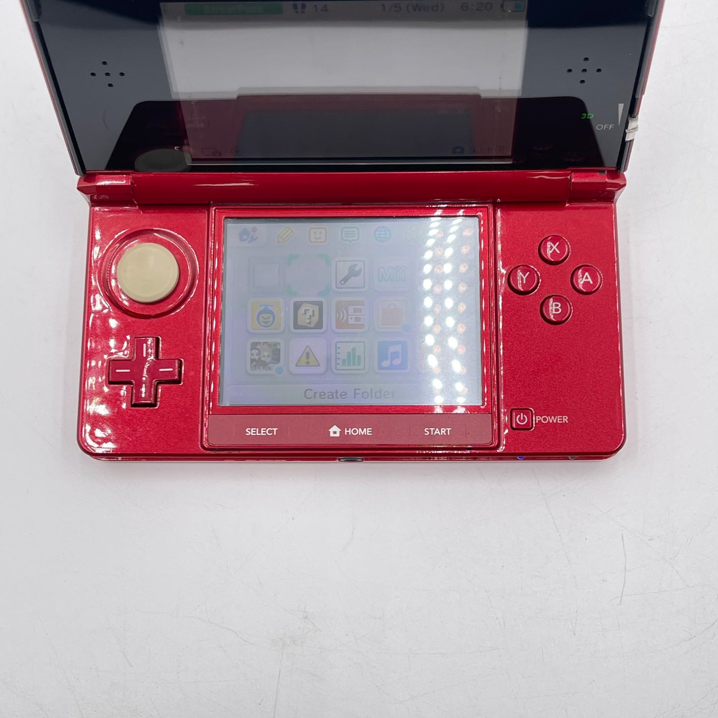 Nintendo 3DS Handheld Game Console Only CTR-001 Red
