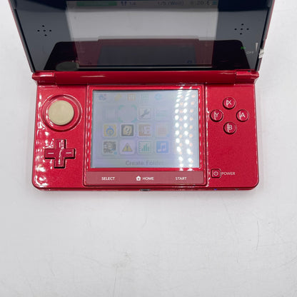 Nintendo 3DS Handheld Game Console Only CTR-001 Red
