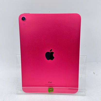 WiFi Only Apple iPad 10th Gen 64GB Pink MPQ33LL/A + Wrnty