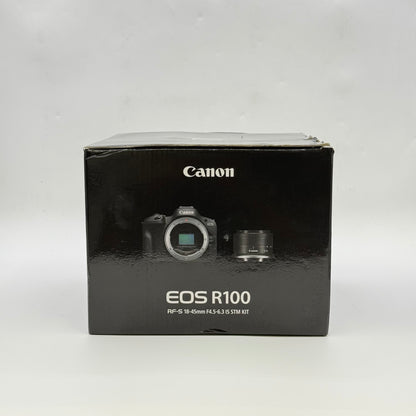 Canon EOS R100 24.1MP Mirrorless Digital Camera with RF-S 18-45 Lens IS STM KIT