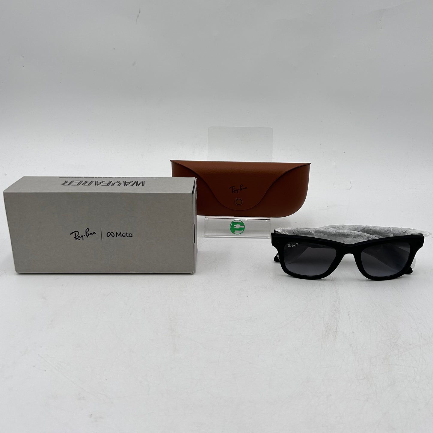 Ray-Ban Meta Wayfarer Gen 1 Matte Black Polarized RW4008 601ST3 AI Smart Glasses