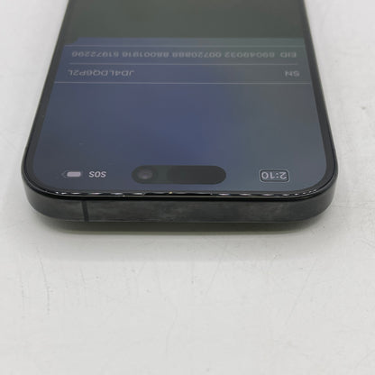Broken Unlocked Apple iPhone 15 Pro 256GB MTQR3LL/A Screen Damaged