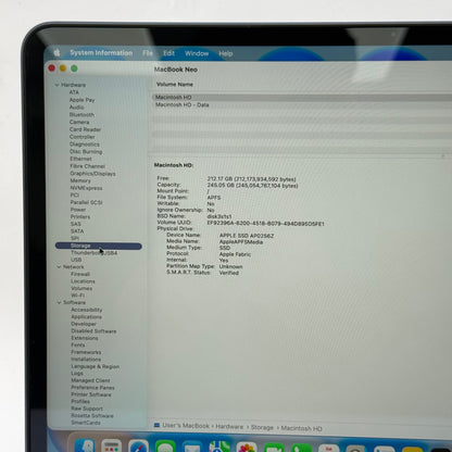 2026 Apple MacBook Neo 13" A18 Pro 5C GPU 4.0GHz 8GB RAM 256GB SSD MHFF4LL/A