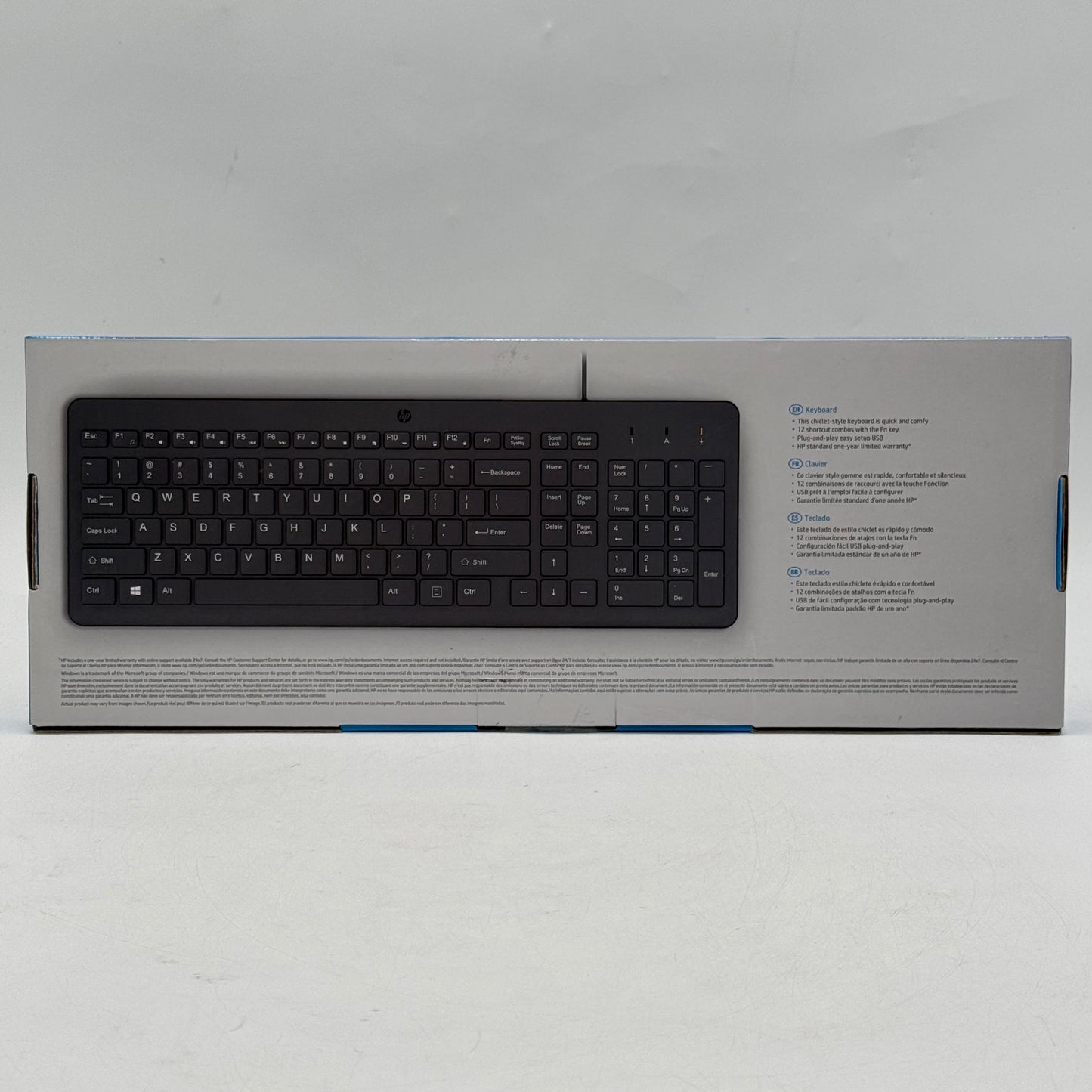 New HP 150 Wired Keyboard Black 664R5AA#ABL