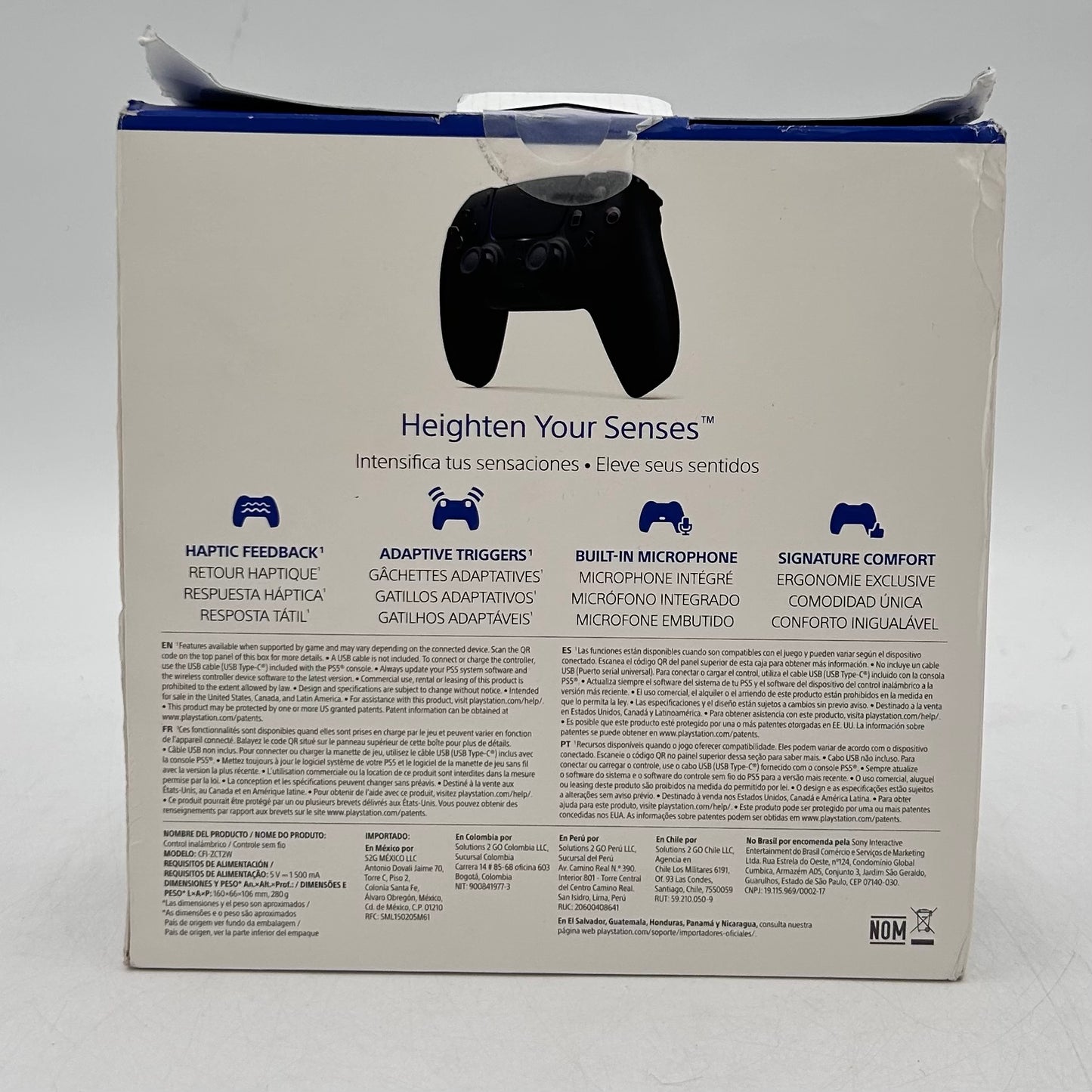 New Sony PlayStation 5 DualSense Wireless Controller Midnight Black CFI-ZCT2W