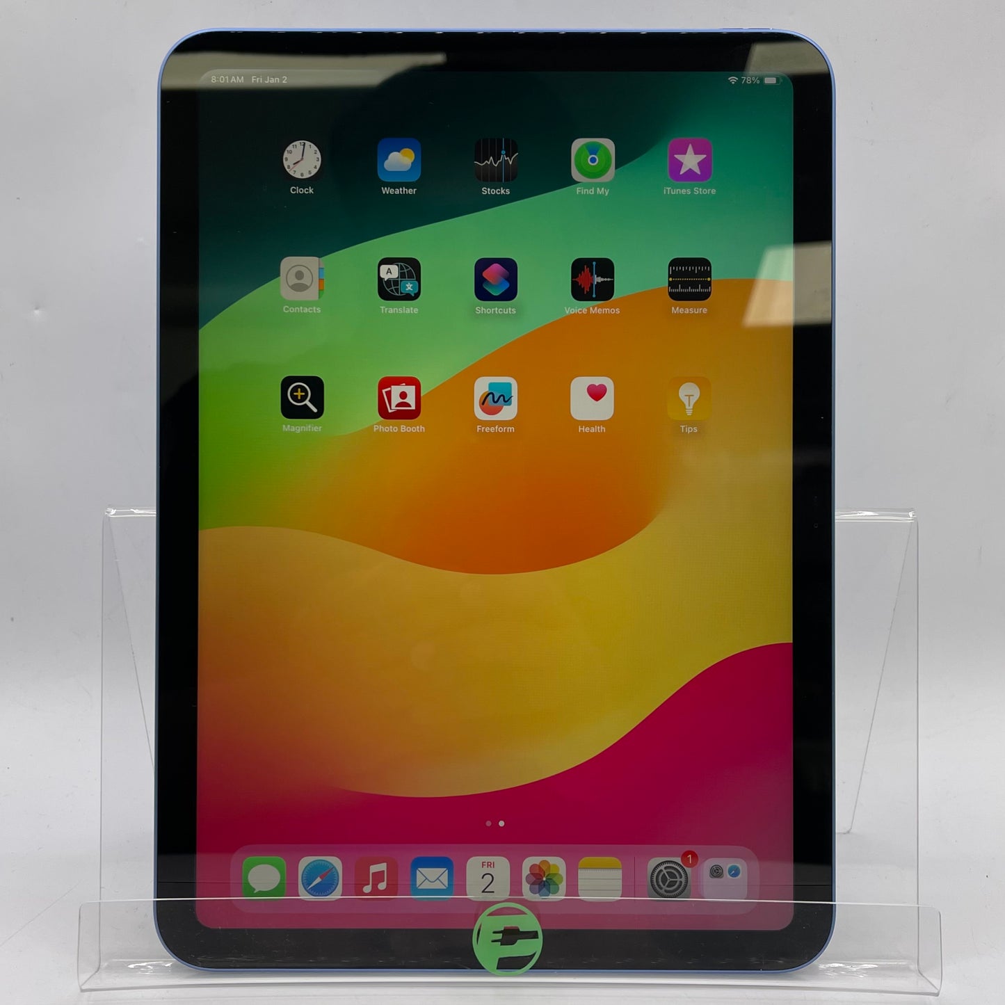 WiFi Only Apple iPad 10th Gen 256GB Blue MPQ93LL/A with Apple Care+