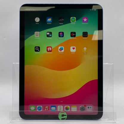 WiFi Only Apple iPad 10th Gen 256GB Blue MPQ93LL/A with Apple Care+