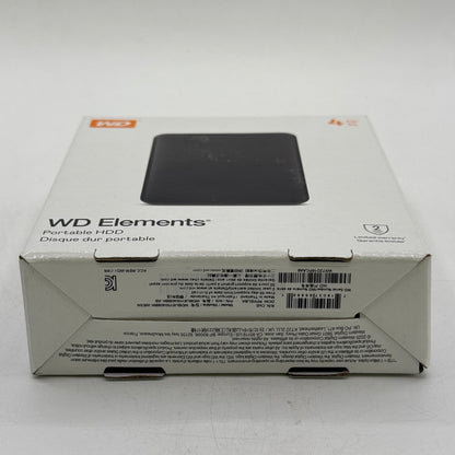 New Western Digital WD Portable HDD 4TB WDBU6Y0040BBK-WESN