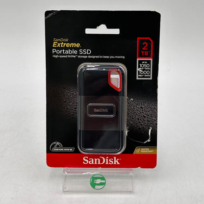 New SanDisk Portable Extreme Portable SSD 2TB USB-C to USB-C SSD SDSSDE61-2T00