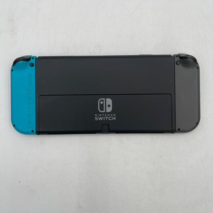 Nintendo Switch OLED Console Gaming System HEG-001 Gray/Blue