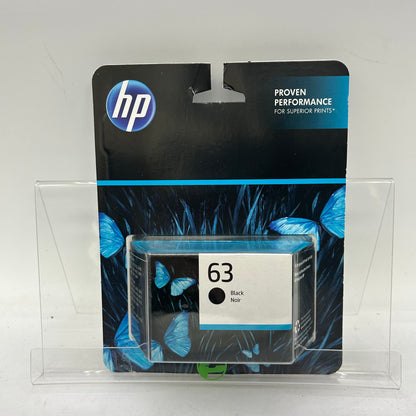 New HP 63 F6U62AN Black Noir Ink Cartridge