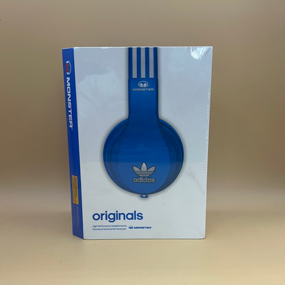 New Monster Adidas Noise Isolation Over Ear Headphones Blue