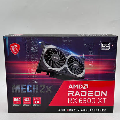 MSI Radeon RX 6500 XT Mech 2X OC 4GB GDDR6 Graphics Card V508