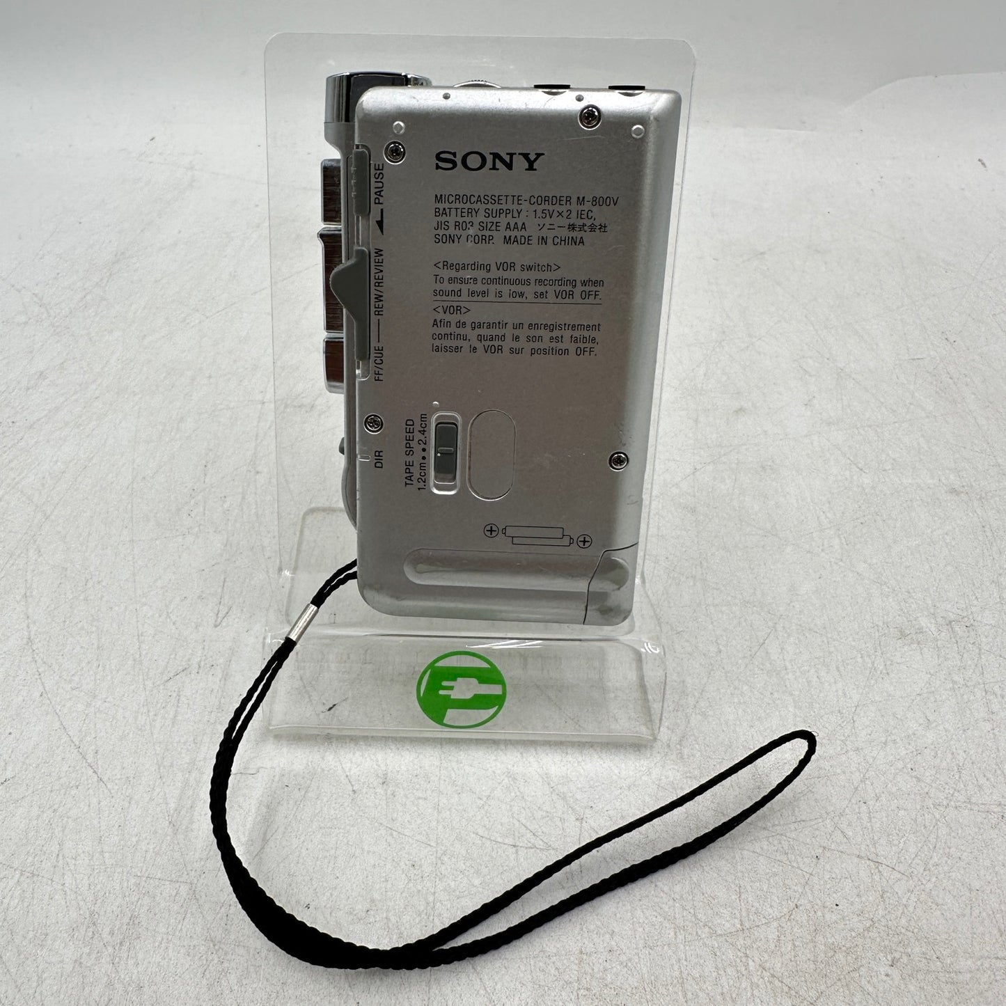 Sony VOR Micro-Cassette-Corder Dictaphone Voice Handheld Recorder M-800V