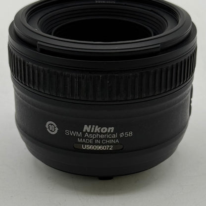 Nikon AF-S NIKKOR 50mm f/1.8 G Standard Prime Lens F-Mount