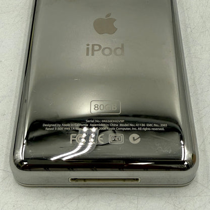 Apple iPod Classic 5th Gen Enhanced 80GB White A1136