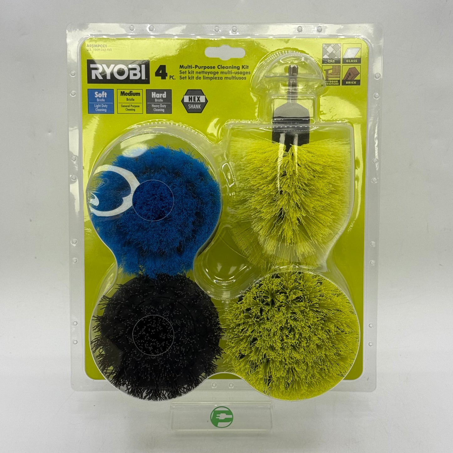New Ryobi A95MPCC1 4 Piece Multi-Purpose Cleaning Kit