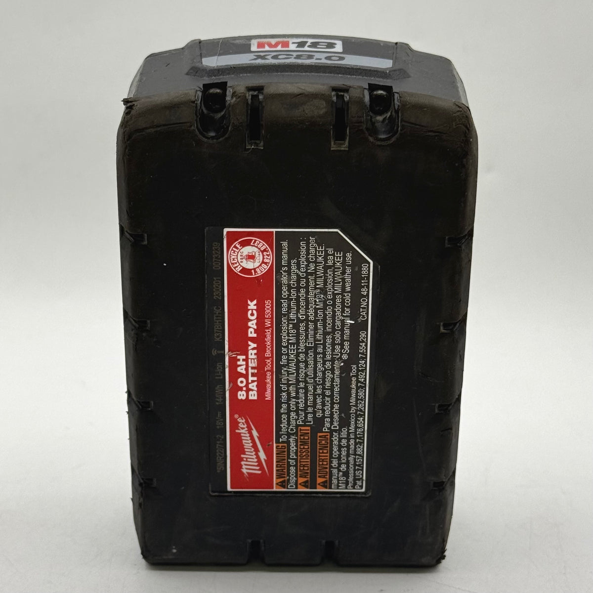Milwaukee M18 REDLITHIUM High Output XC8.0 18V Power Tool Battery 48-11-1880