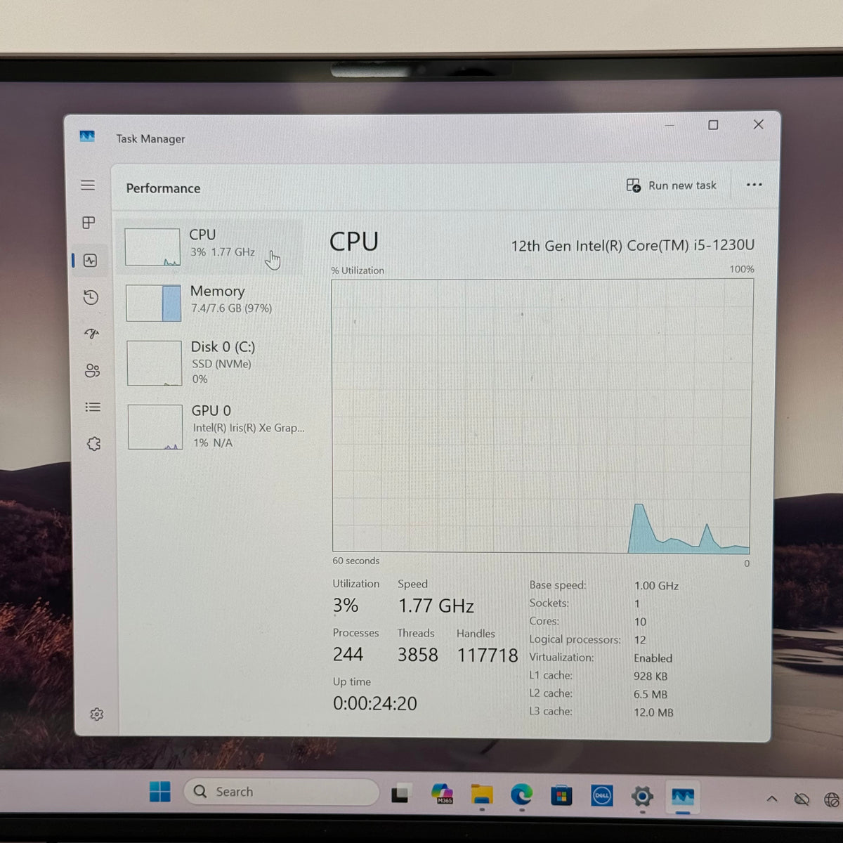 Dell XPS 13 9315 13.4" i5-1230U 1.0GHz 8GB RAM 256GB SSD