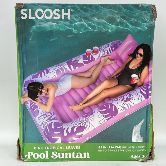 New Sloosh Pink Tropical Leaves Pool Suntan 40801